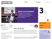 Tablet Screenshot of laboratoriumgeneeskunde.nl